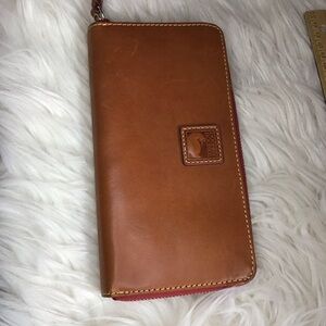 Dooney Florentine leather large wallet zip around